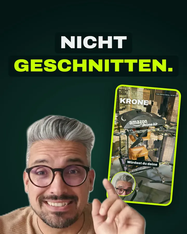 Reel: Nicht geschnitten. Dieses Reel hat Claude geschnitten.
